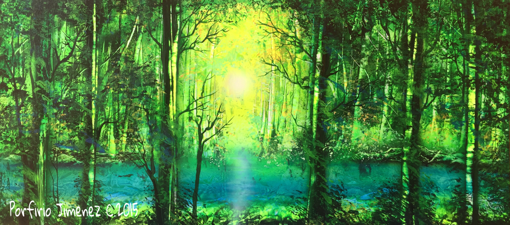 Forest spray paint a